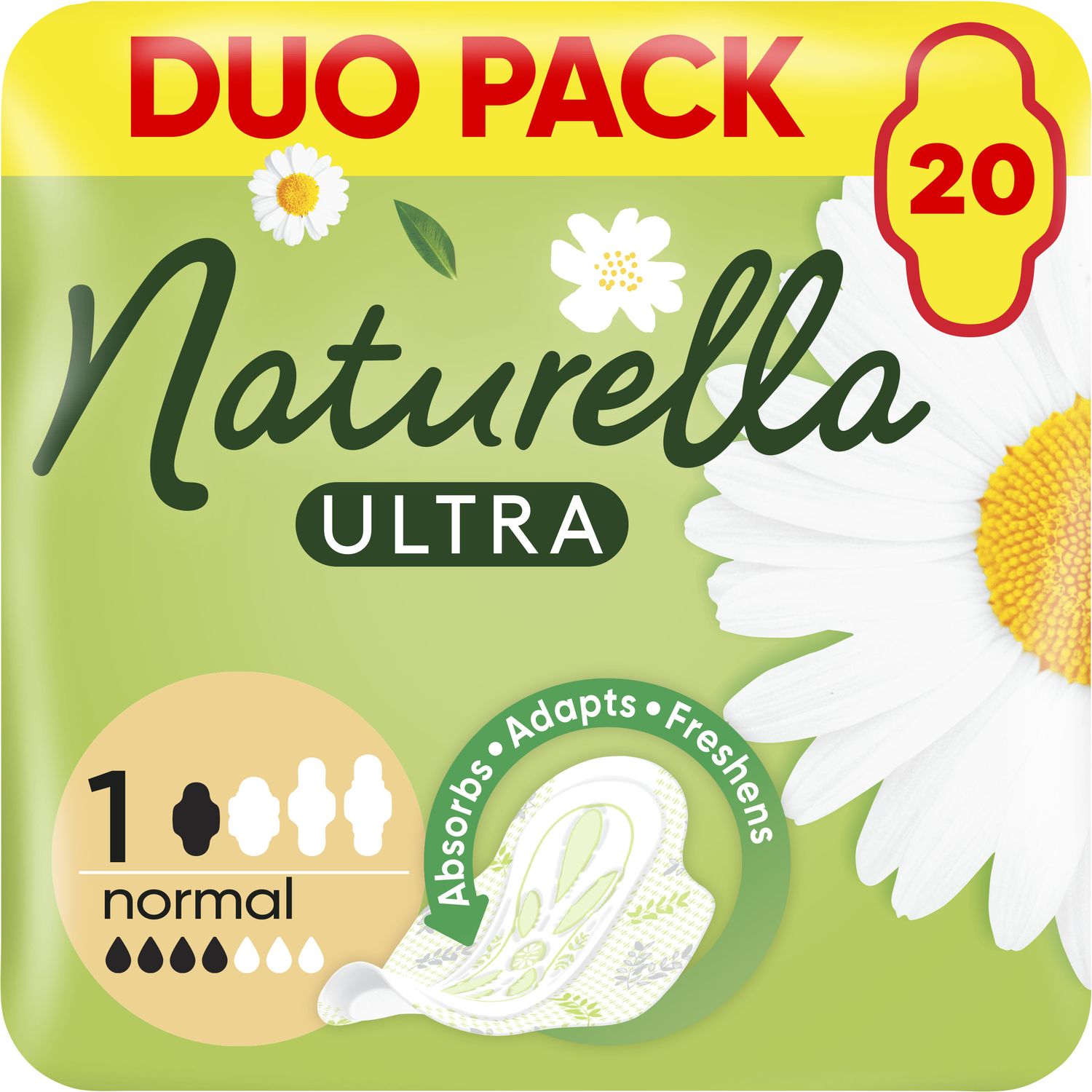 Photos - Menstrual Pads Naturella Гігієнічні прокладки  Ultra Normal Camomile 20 шт. 