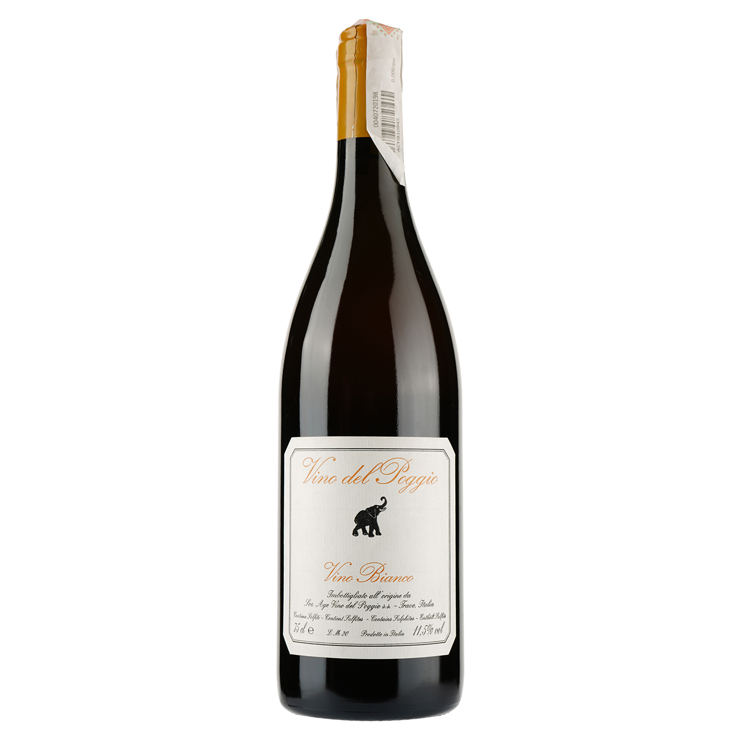 Вино Vino del Poggio Bianco 2020 IGT, 11,5%, 0,75 л (890102) - фото 1