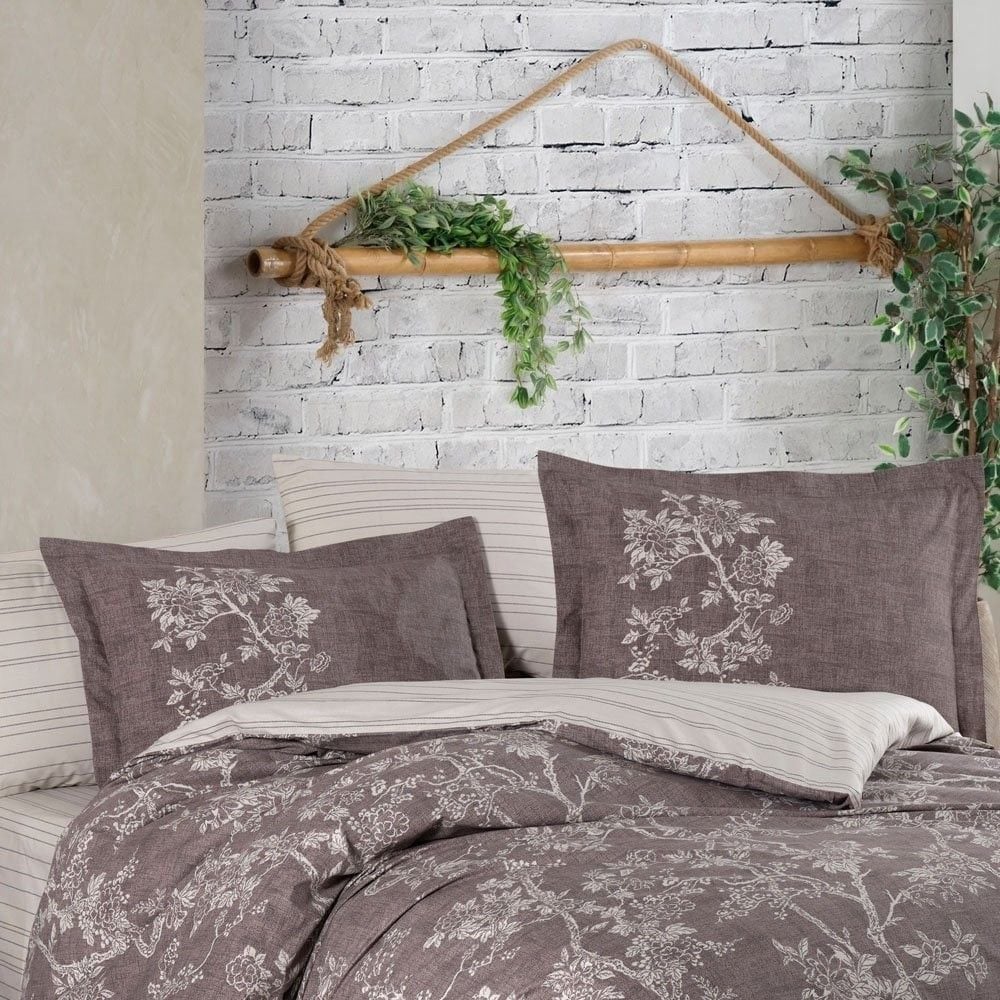 Комплект постельного белья Hobby Poplin Dream евро коричневый (76294_2,0) - фото 2