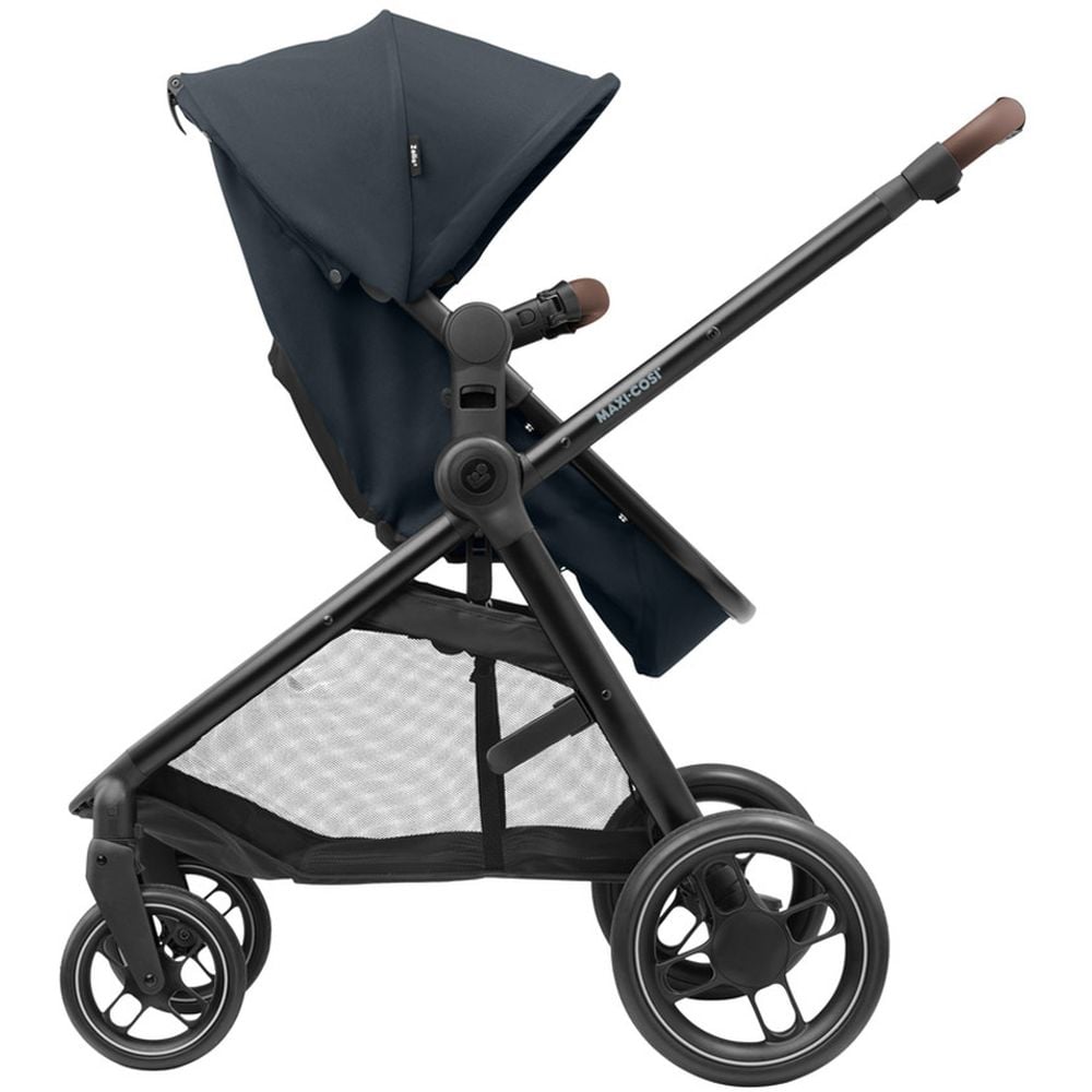 Коляска-трансформер Maxi-Cosi Zelia 3 Duo Essential Black, 3 в 1, з автокріслом CabrioFix i-Size, чорна (1930672110) - фото 7