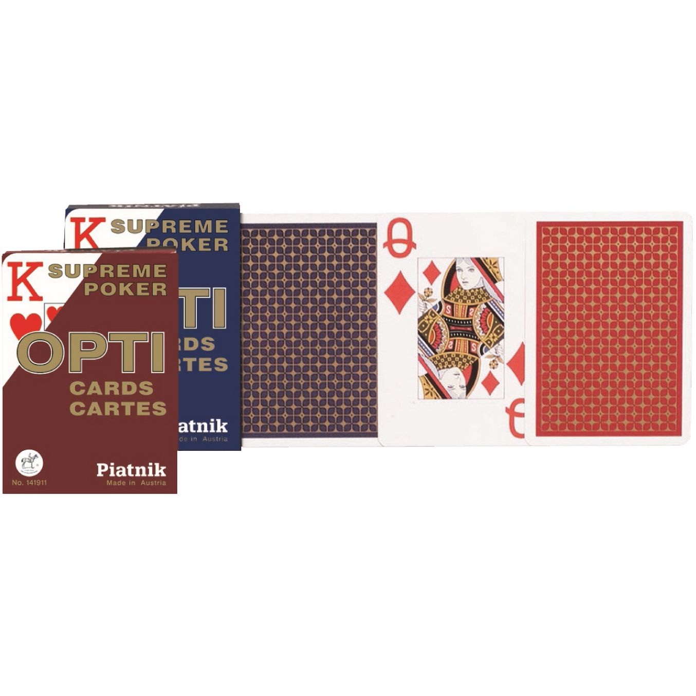 Карти гральні Piatnik Опті покерні, 1 колода, 55 карт (PT-141911) - фото 1