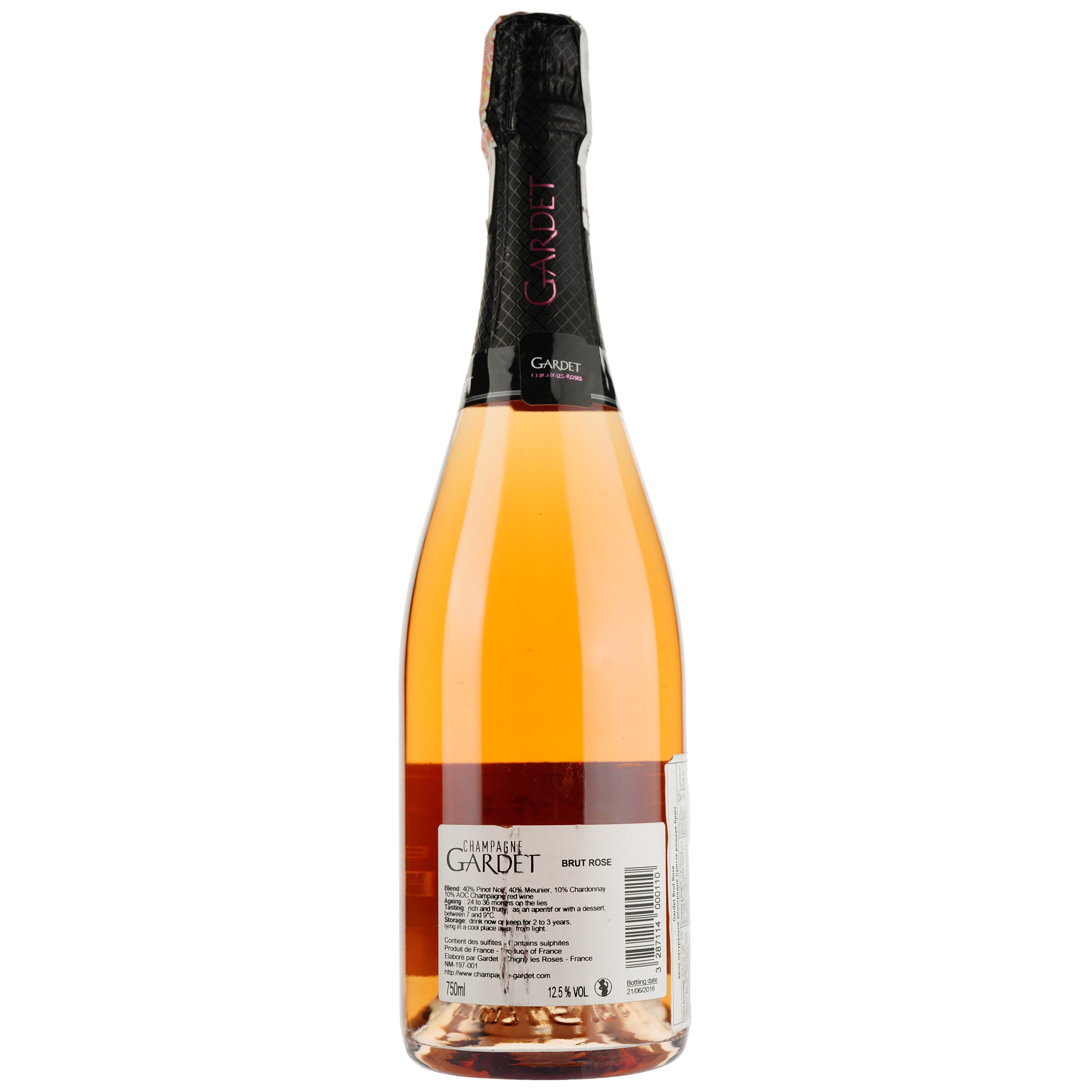 Шампанское Champagne Gardet Brut Rose, розовое, брют, 0,75 л - фото 2