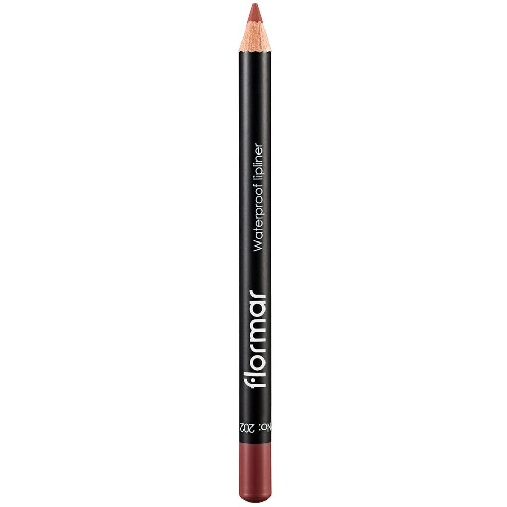 Водостійкий олівець для губ Flormar Waterproof Lipliner, відтінок 202 (Sft Pnk Brwn), 1,14 г (8000019546543) - фото 2