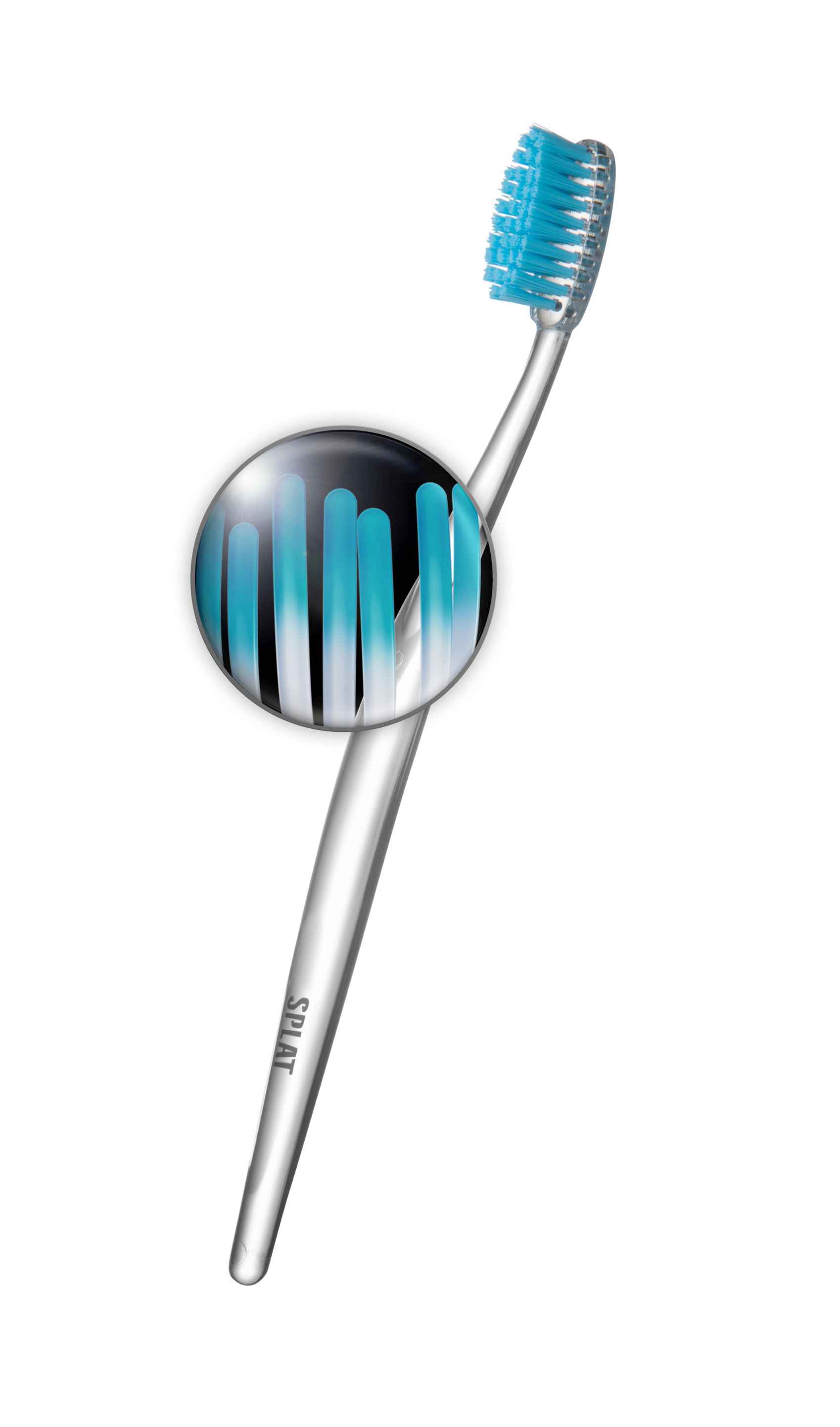 Зубна щітка Splat Professional Whitening Medium, середня, блакитний - фото 4