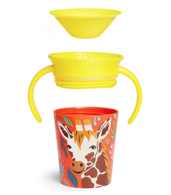 Чашка-непроливайка Munchkin Miracle 360 WildLove Жираф, 177 мл, желтый (051833) - фото 2