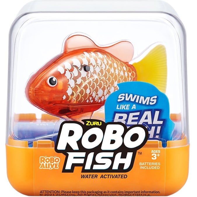Интерактивная игрушка Pets & Robo Alive S3 Роборыбка, золотистая (7191-2) - фото 1