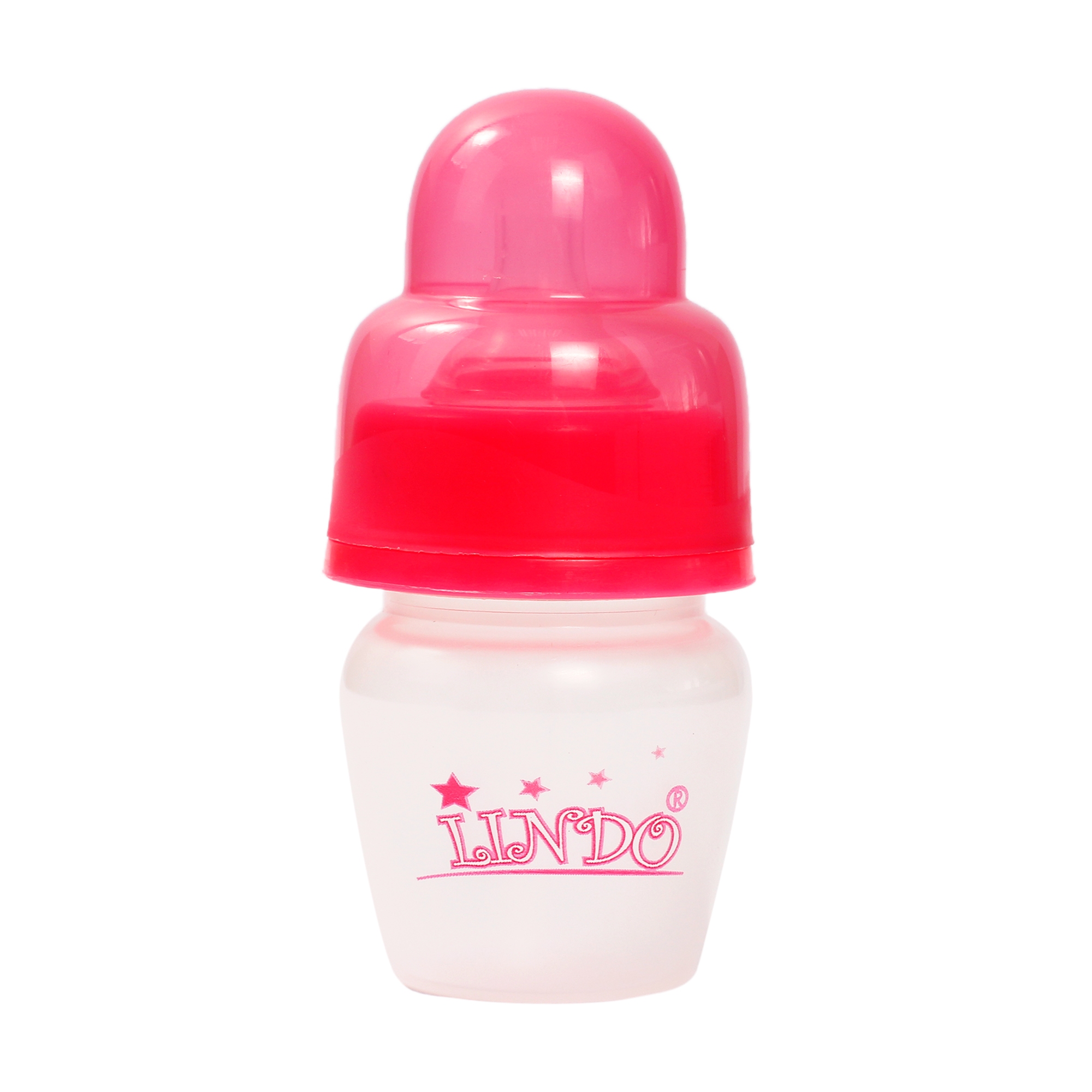 Бутылочка для кормления Lindo, с силиконовой соской, 40 мл, розовый (LI 100 роз) - фото 1