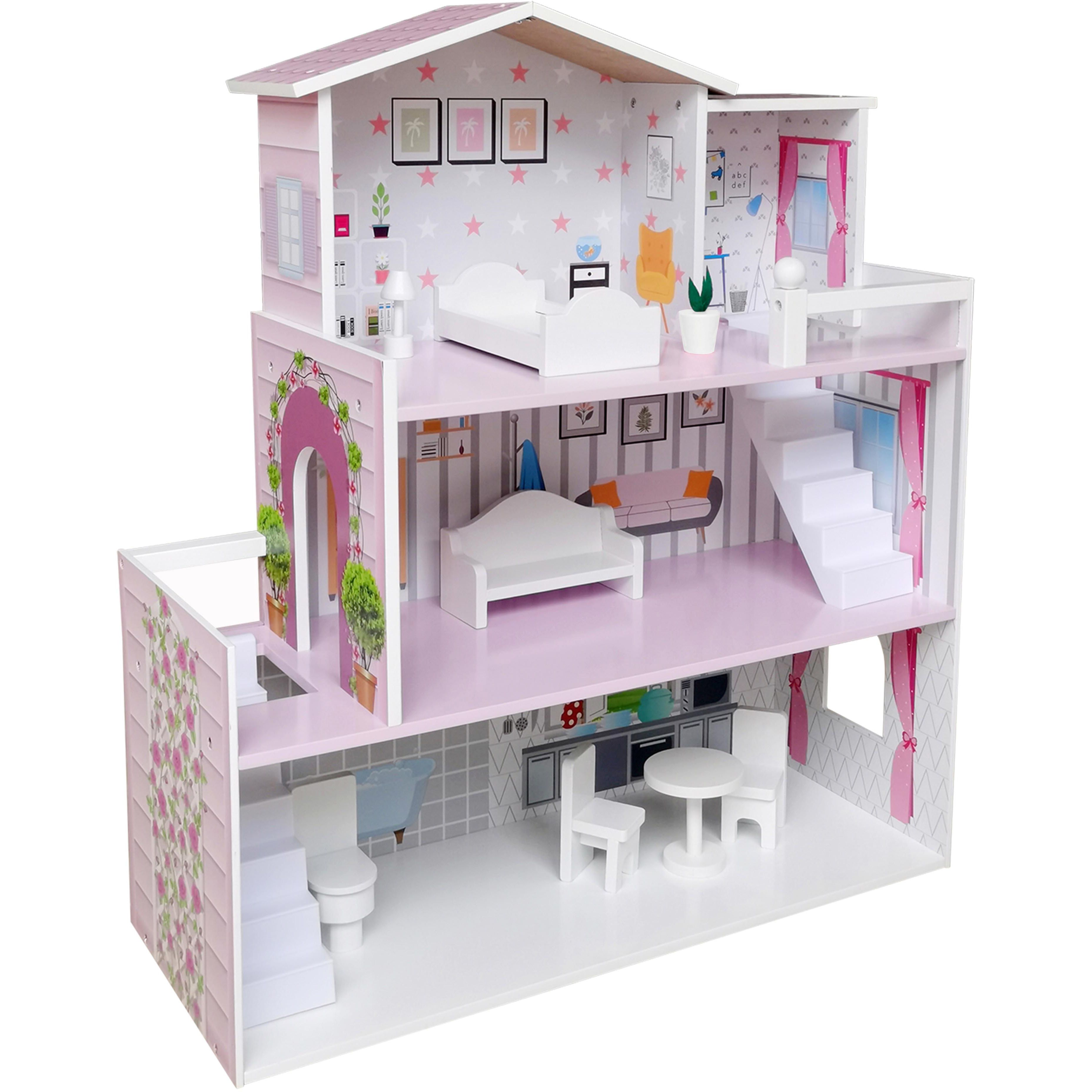 Іграшковий будиночок дерев'яний FreeON рожевий (47290) - фото 5