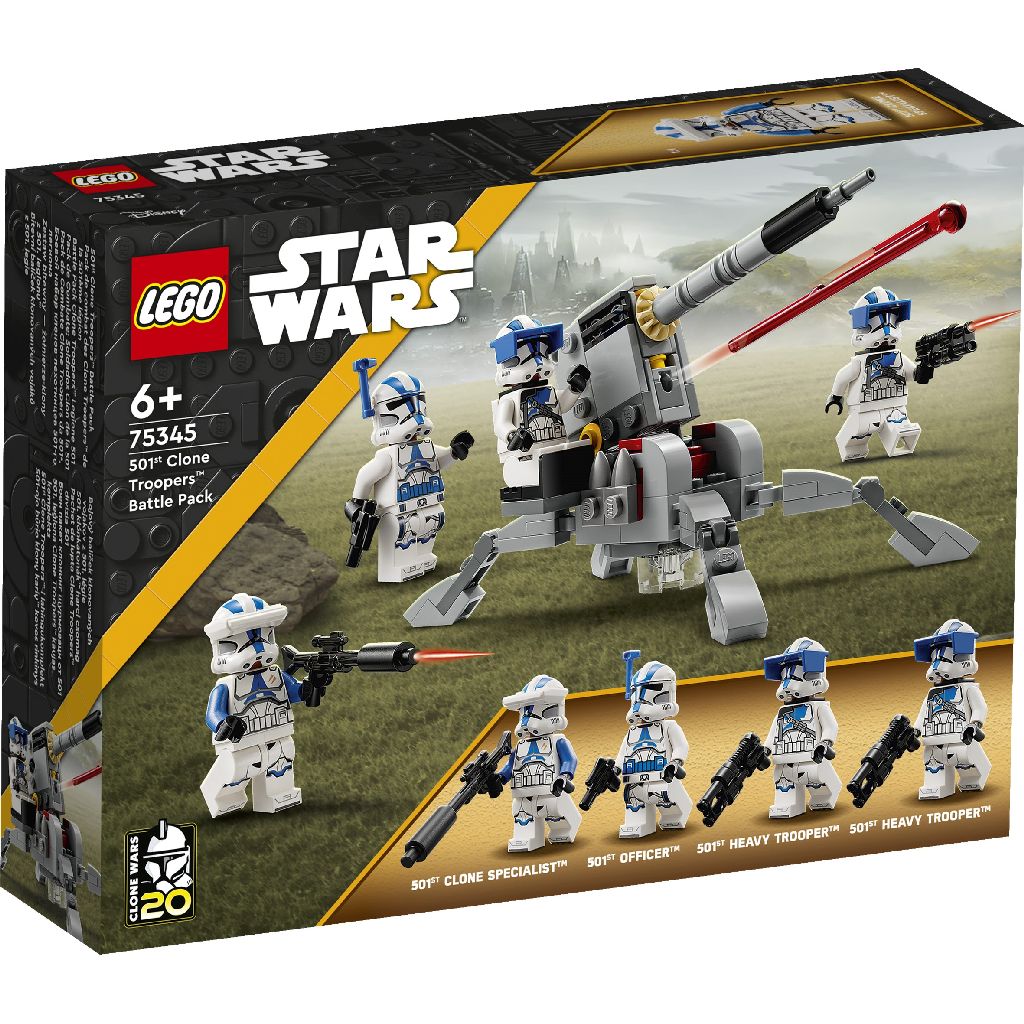 Конструктор LEGO Star Wars Боевой отряд бойцов-клонов 501-го легиона 119 деталей (75345) - фото 2