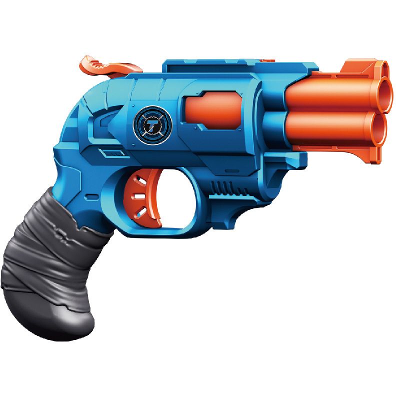 Іграшковий пістолет Turbo Attack Force з подвійним дулом та м'якими набоями 6 шт. (ВТ326) - фото 1