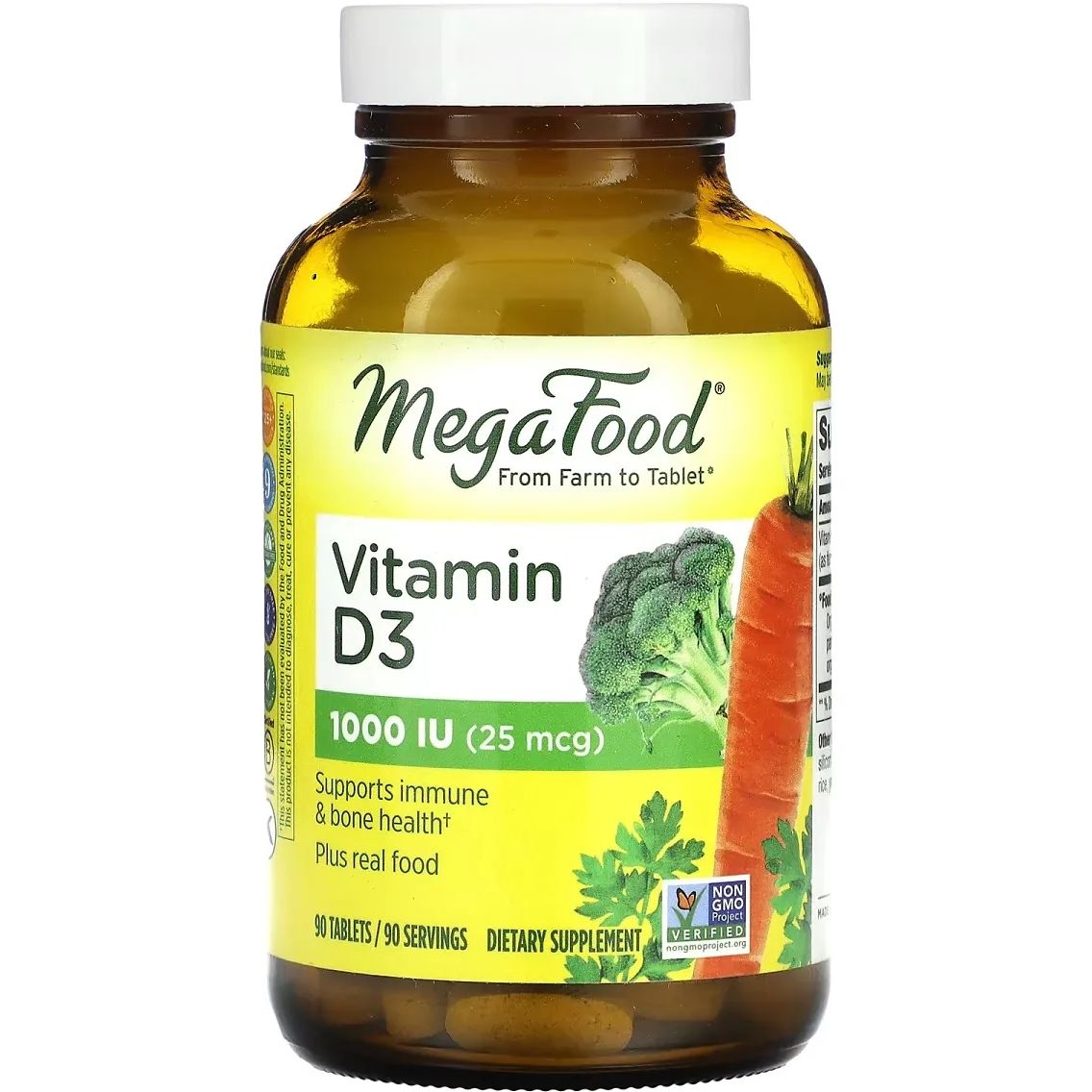 Вітамін D3 MegaFood Vitamin D3 1000 IU 90 таблеток - фото 1