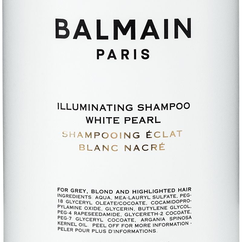 Серебристый шампунь Balmain Illuminating Shampoo White Pearl для блонда 300 мл - фото 4