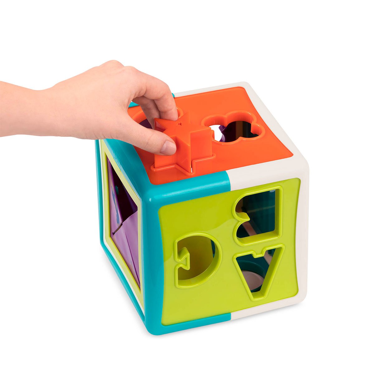 Іграшка-сортер Battat Lite Розумний куб, 12 форм (BT2577Z) - фото 10