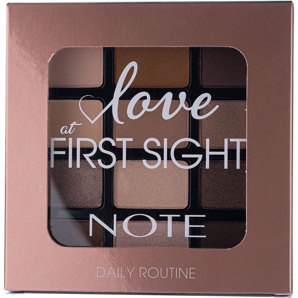 Палетка теней Note Cosmetique Love At First Sight Eyeshadow Palette тон 201 (Daily Routine) 15.6 г - фото 4