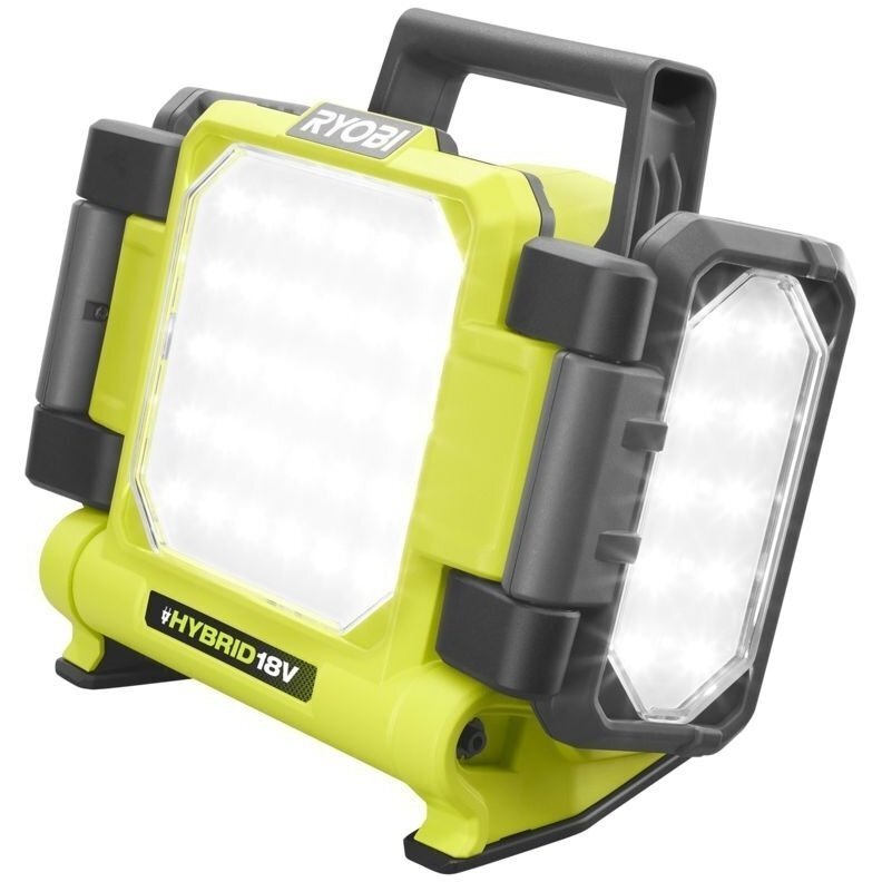 Прожектор панельний Ryobi One+ RLPH18-0 Hybrid, 18V, 3 LED панелі, 3000Lm, 3 режими яскравості, без АКБ та ЗП (5133005397) - фото 1