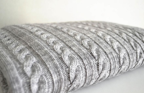 Плед Прованс Soft Косы, 130х90 см, серый (11695) - фото 2