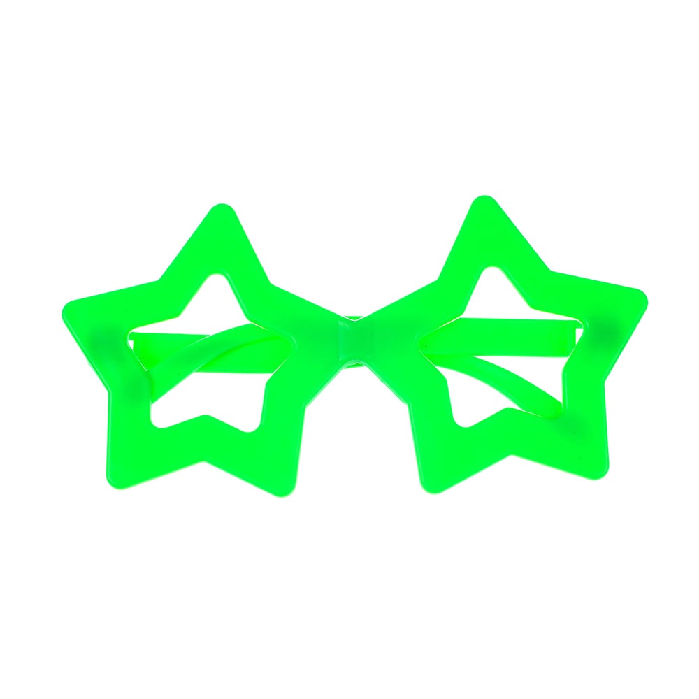 Окуляри карнавальні Offtop Зірки, зелений (870175) - фото 1