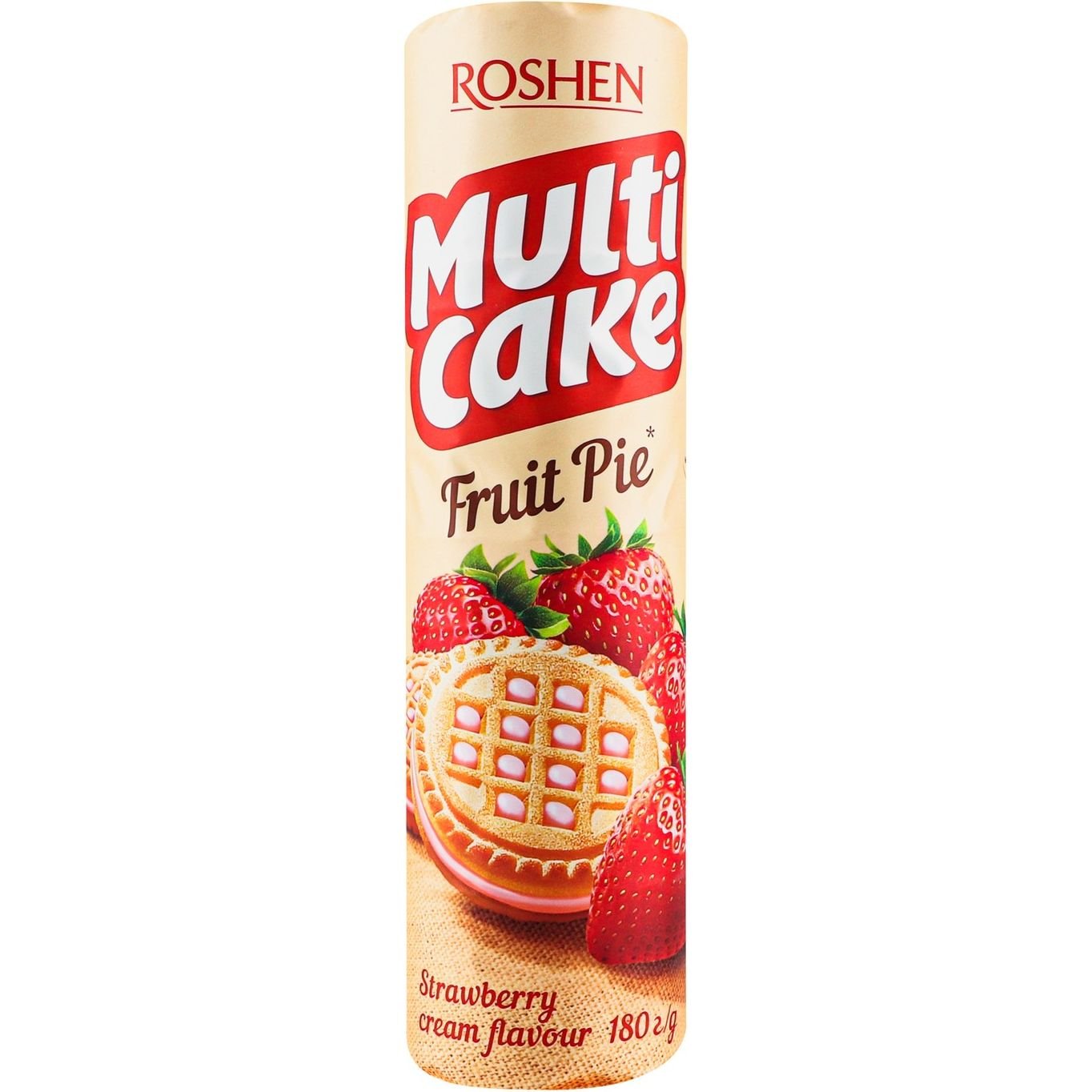 Печенье Roshen Multicake Fruit Pie клубника-крем 180 г (924971) - фото 1