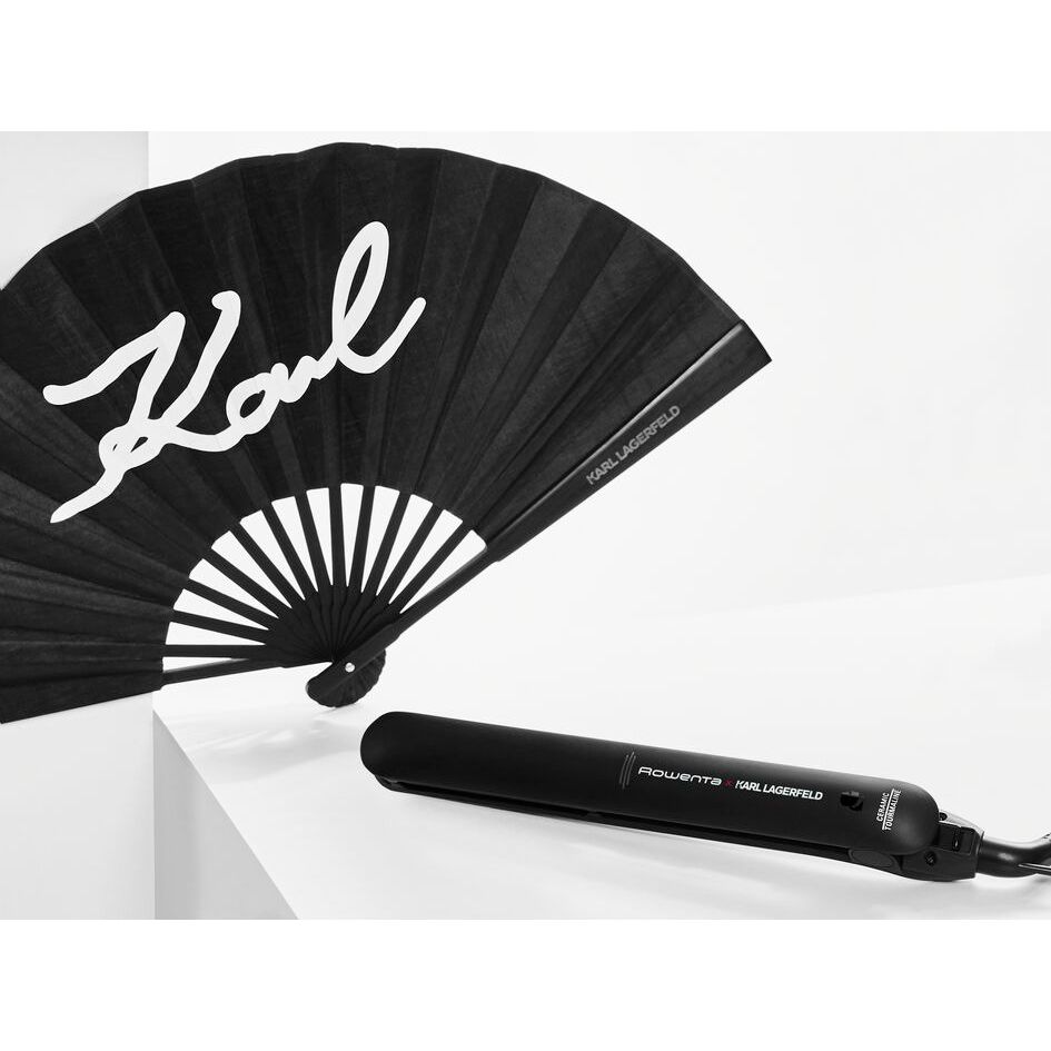 Выпрямитель для волос Rowenta x Karl Lagerfeld Easyliss черный (SF161LF0) - фото 4