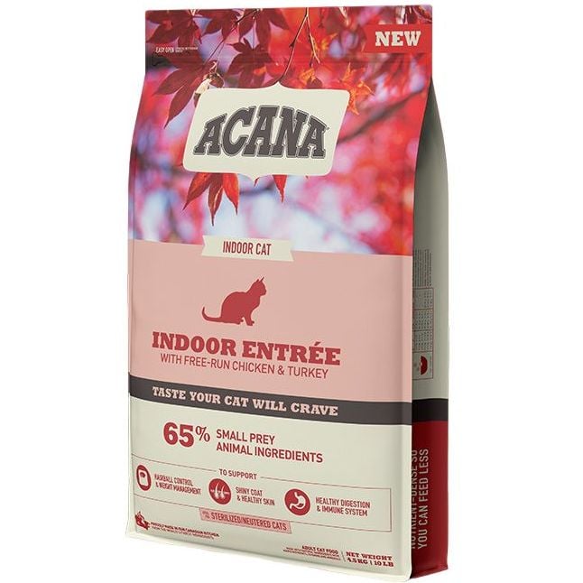 Сухой корм для домашних кошек Acana Indoor Entree Cat, 4.5 кг - фото 2