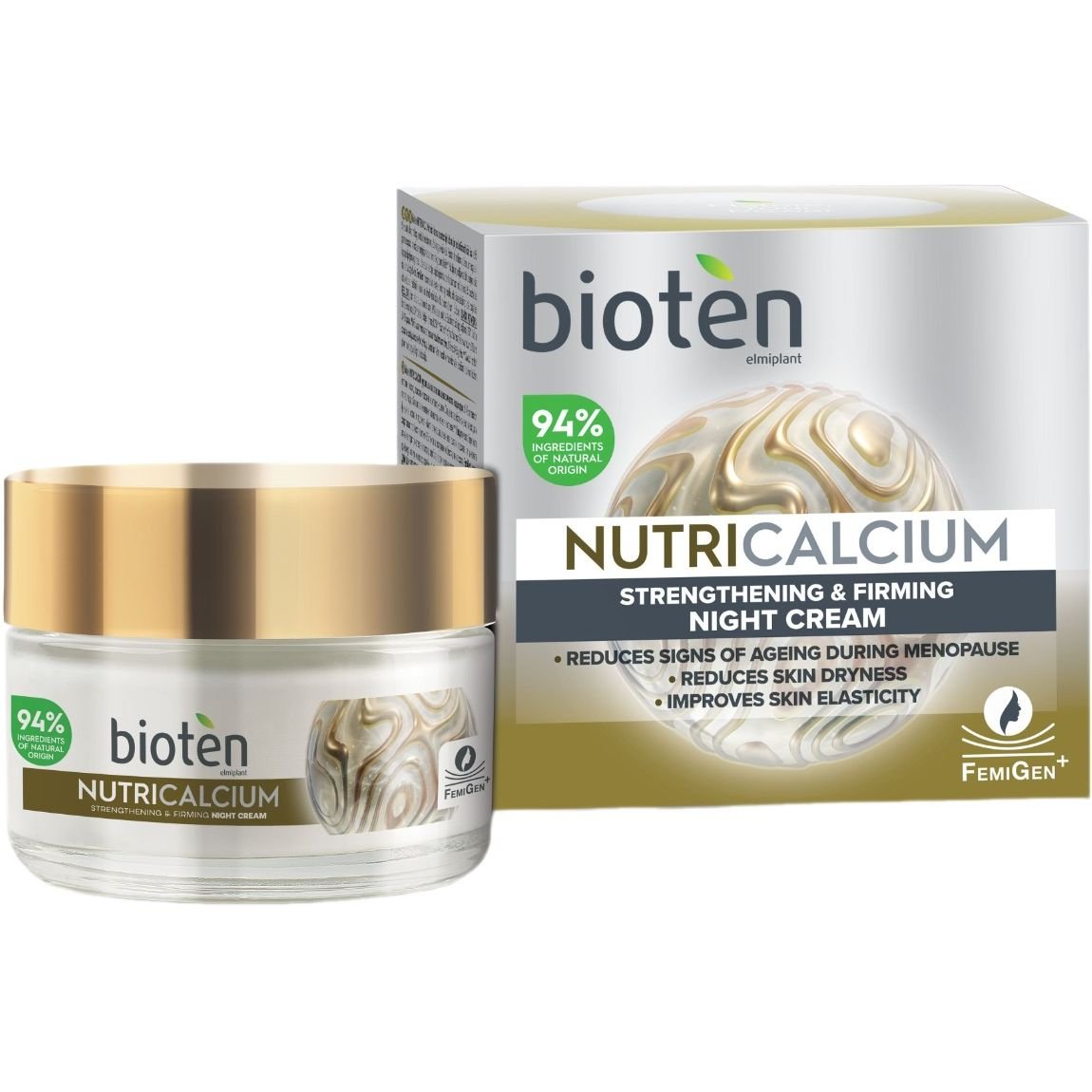Укрепляющий ночной крем для лица Bioten Nutri Calcium Strengthening & Firming Night Cream 50 мл - фото 1