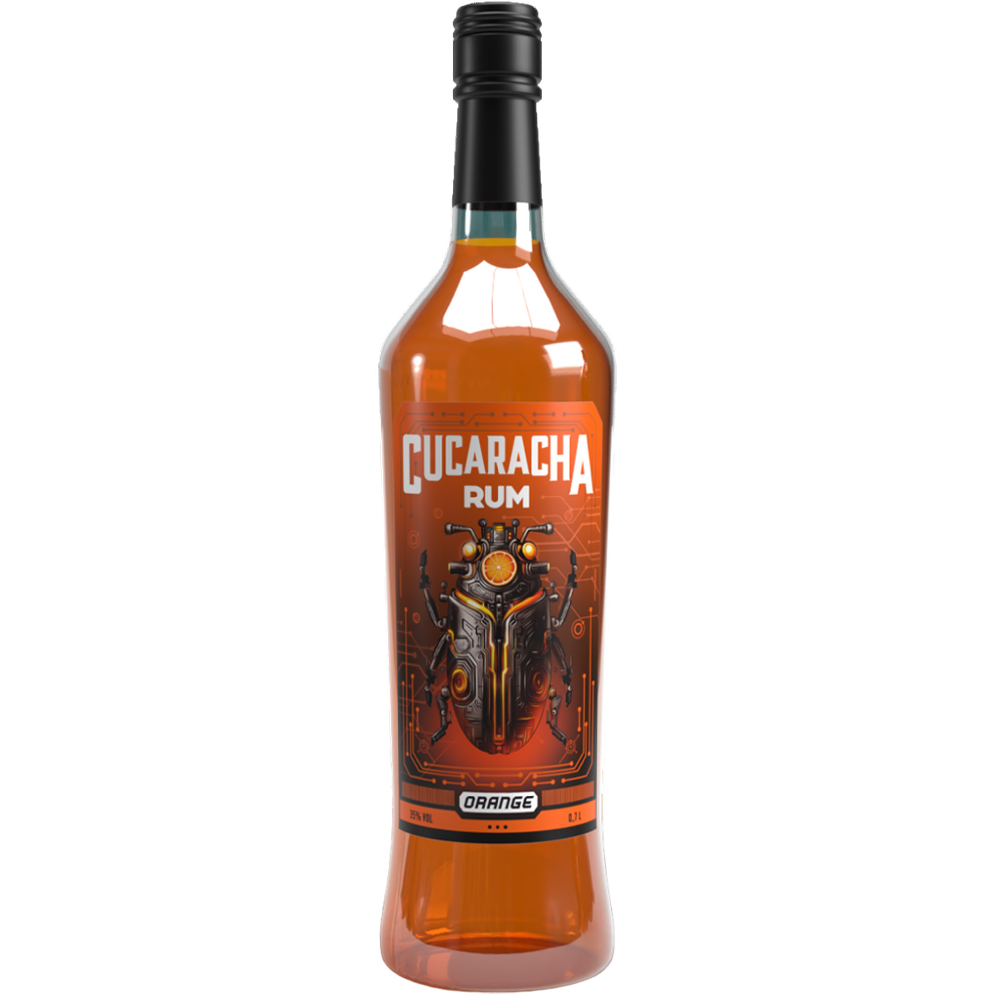 Алкогольный напиток Cucaracha Spicy Orange 35% 0.7л - фото 1