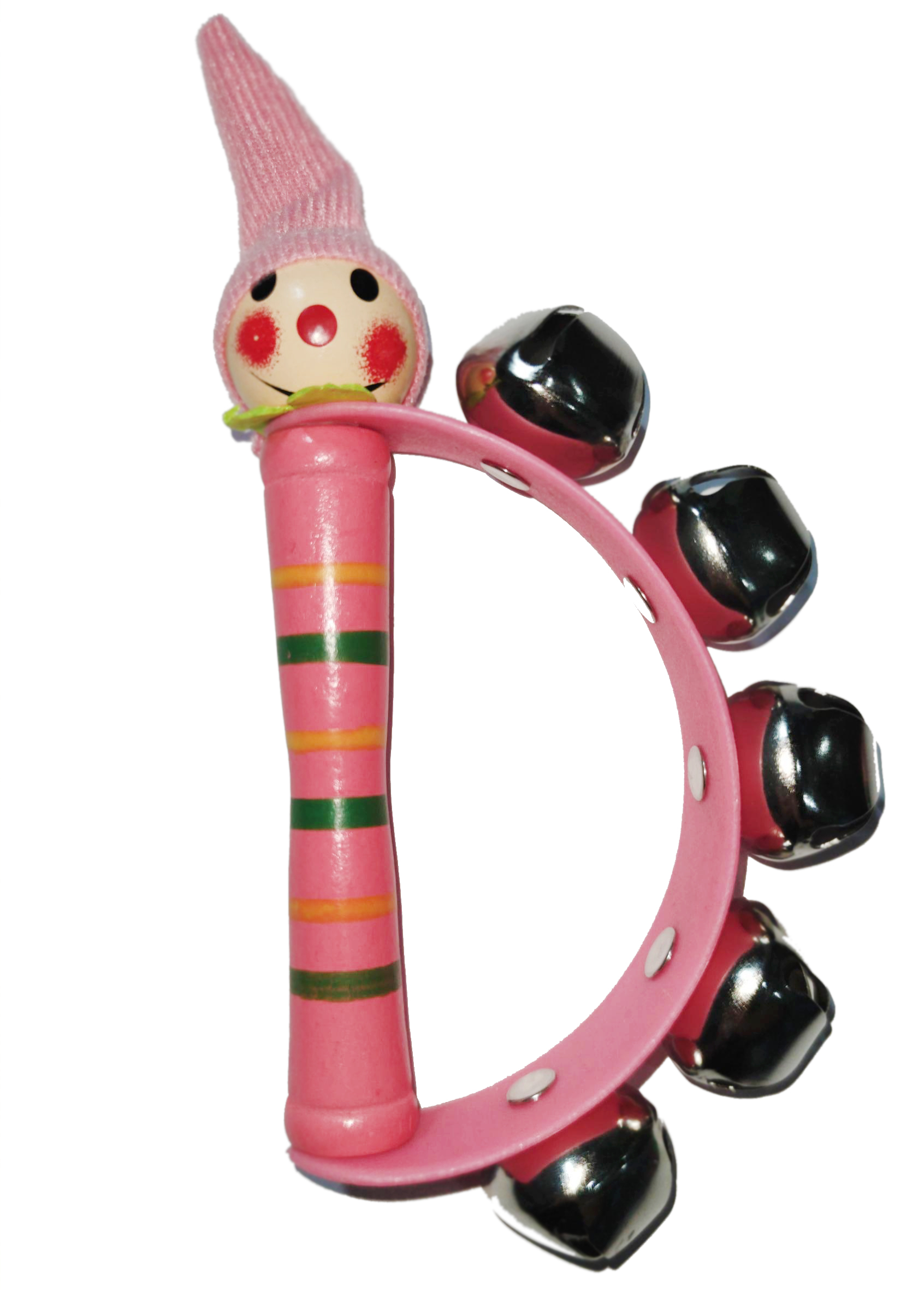 Игрушка-погремушка Offtop Клоун, розовый (833841) - фото 1