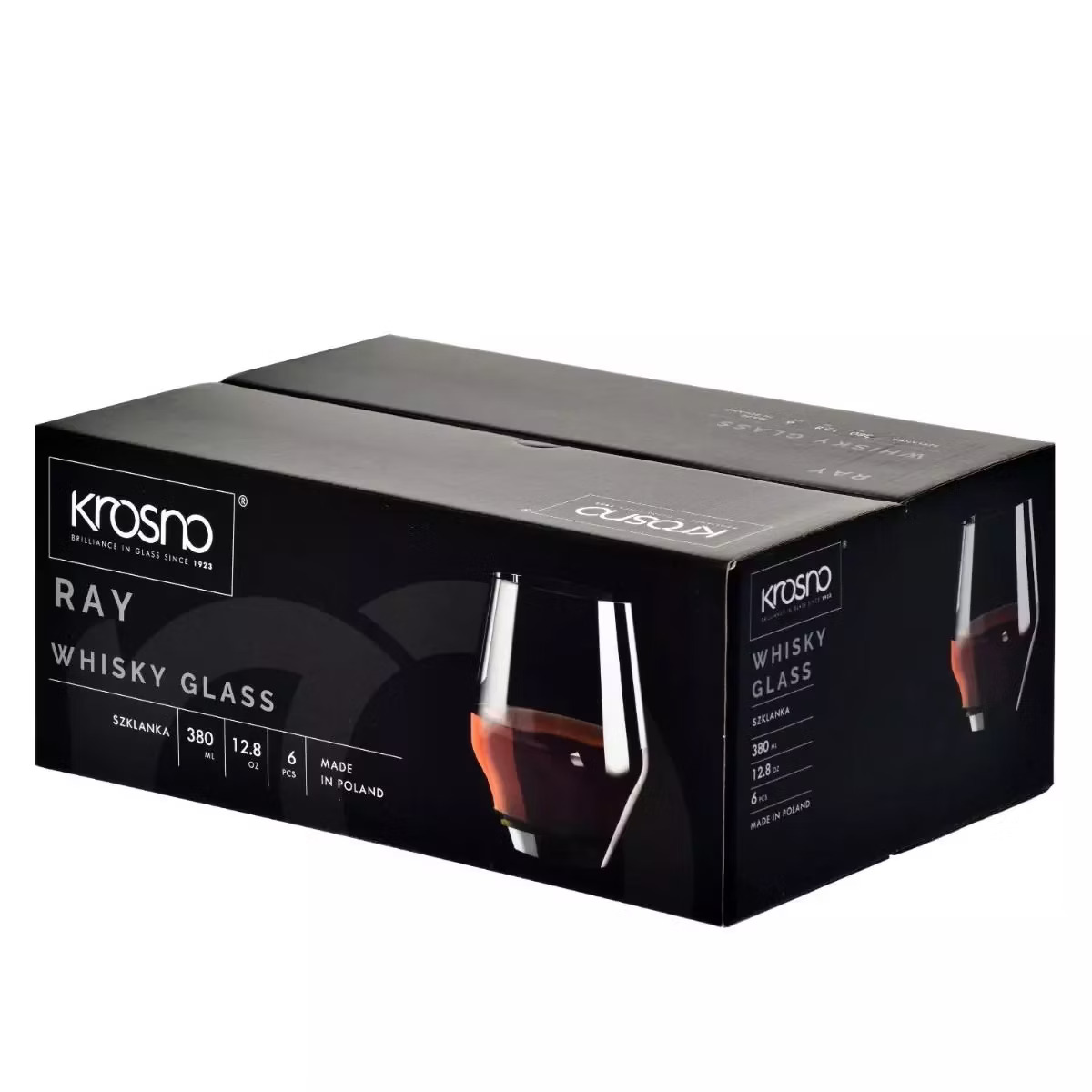 Набор бокалов для виски Krosno Ray, стекло, 380 мл, 6 шт. (901558) - фото 3