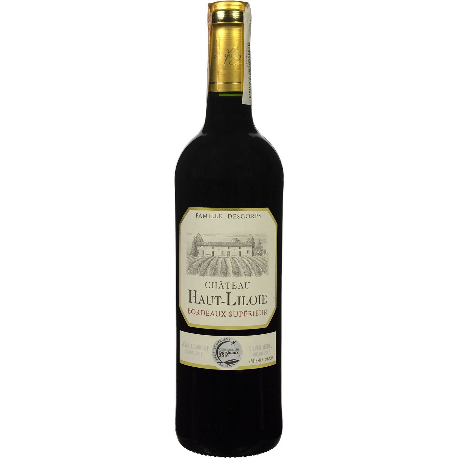 Вино Chateau Haut-Liloie Superieur Bordeaux, красное, сухое, 0,75 л - фото 1