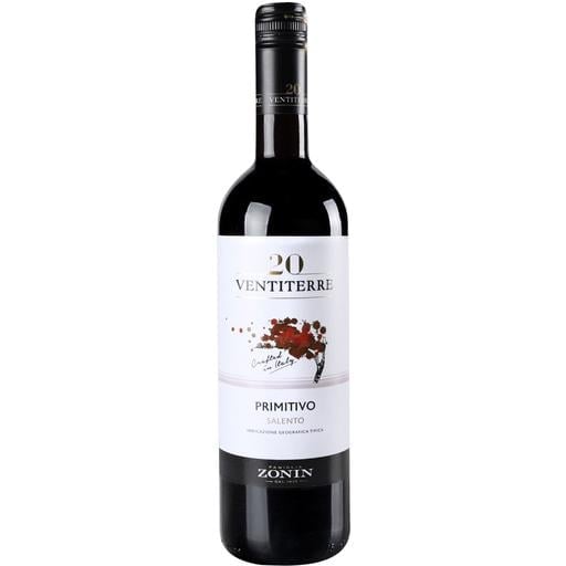 Вино Zonin Primitivo Salento, красное, сухое, 13%, 0,75 л - фото 1