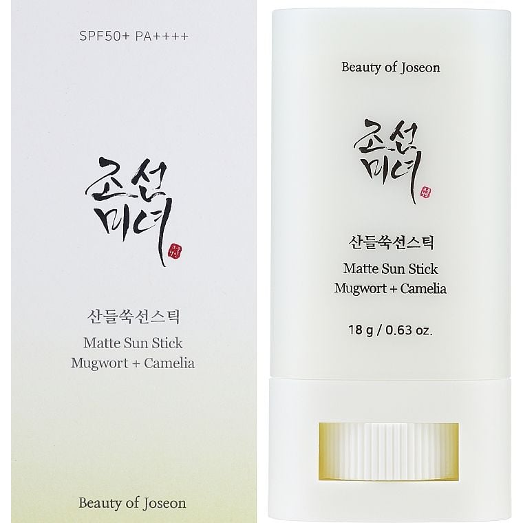 Матирующее солнцезащитное средство Beauty of Joseon Matte sun stick Mugwort + Camilia SPF 50+ 18 г - фото 1