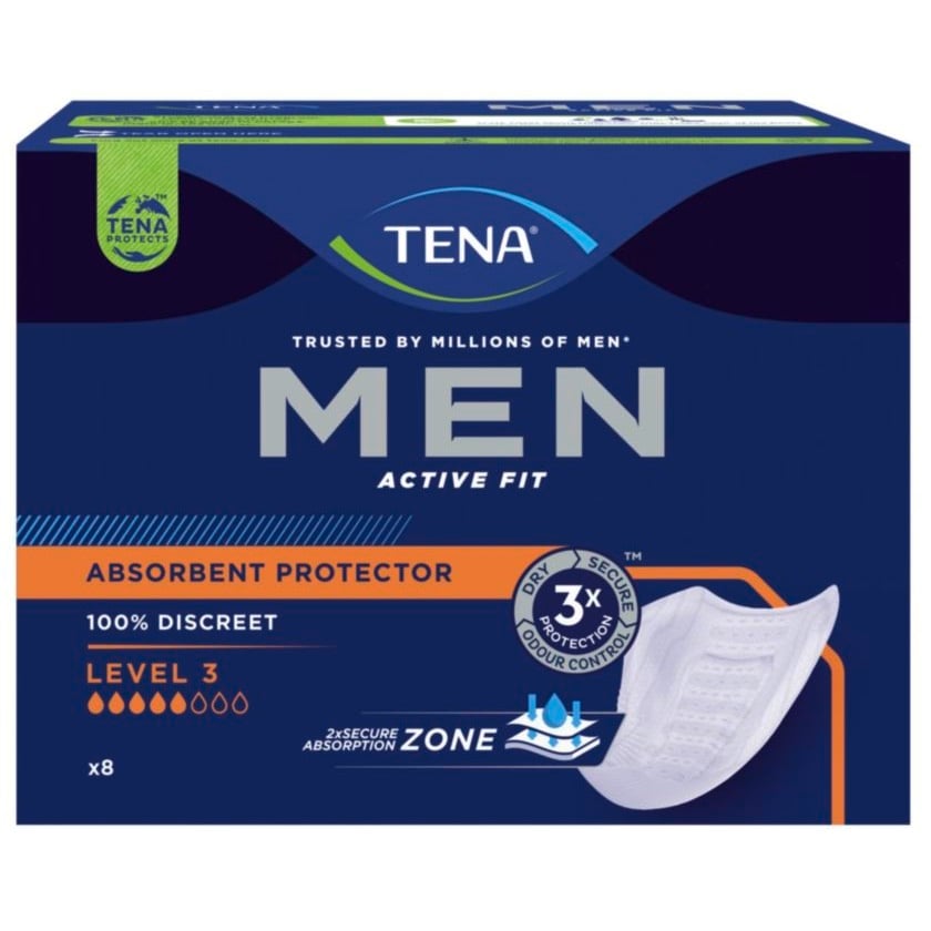 Урологічні прокладки для чоловіків Tena Men Active Fit Level 3, 8 шт. (750856) - фото 2