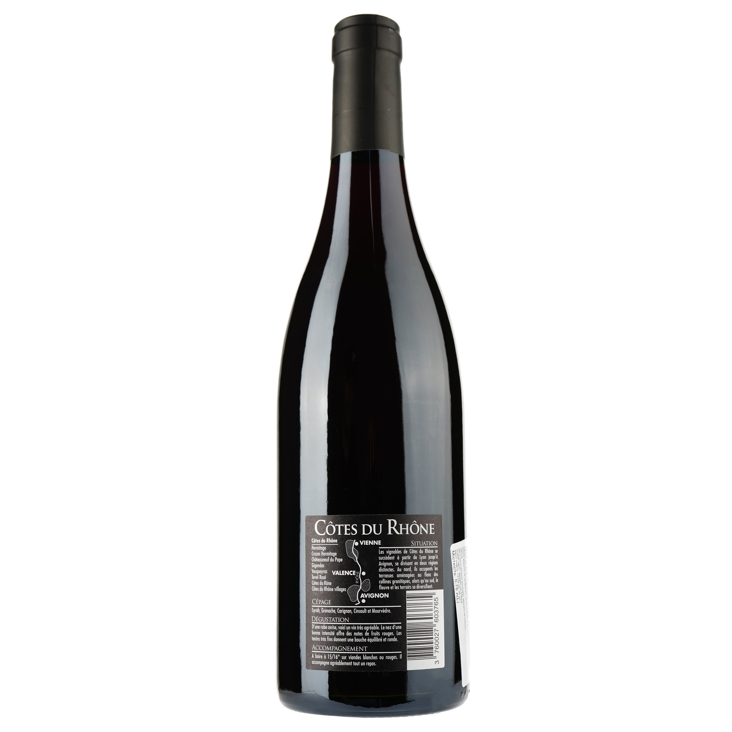Вино Les Vieilles Roches Rouge AOP Cotes du Rhone, красное, сухое, 0,75 л - фото 2