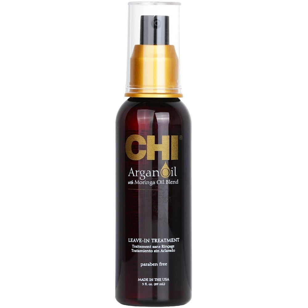 Відновлювальна олія для волосся CHI Argan Oil plus Moringa Oil Blend Leave-In Treatment, 89 мл - фото 1