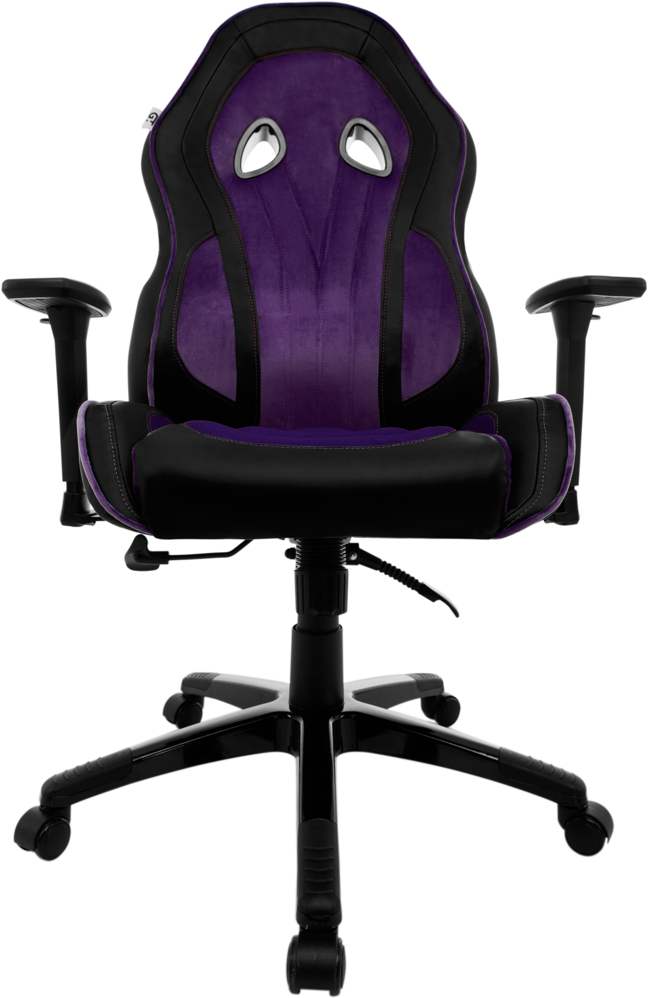Геймерское кресло GT Racer черное с фиолетовым (X-2645 Black/Violet) - фото 12