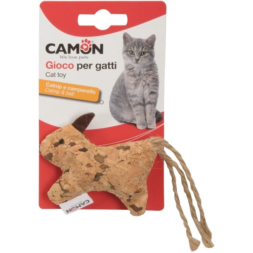 Іграшка для котів Camon Тварини, з дзвіночком, з ароматом котячої м'яти, 8 см, в асортименті - фото 2