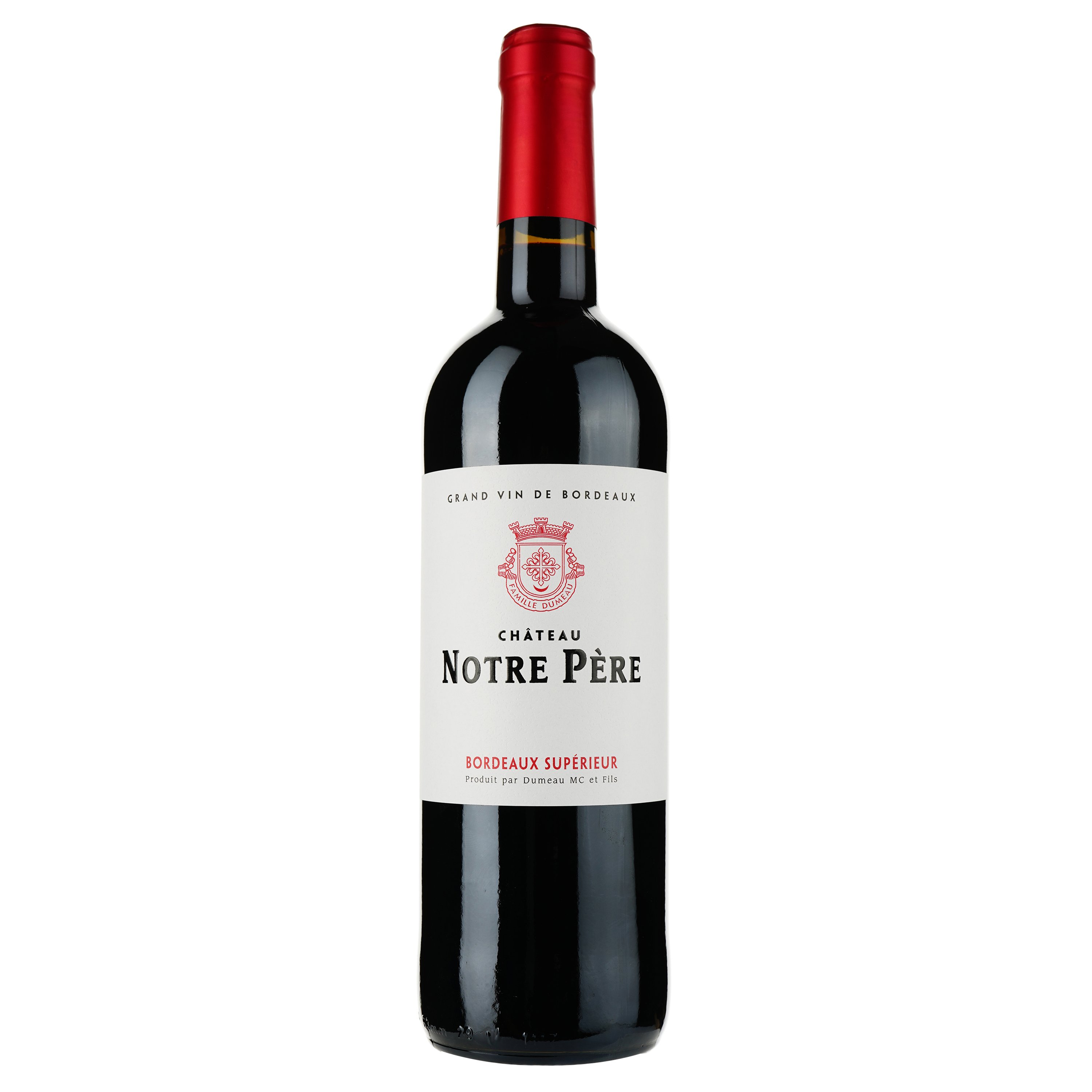 Вино Chateau Notre Pere AOP Bordeaux Superieur 2022 красное сухое 0.75 л - фото 1