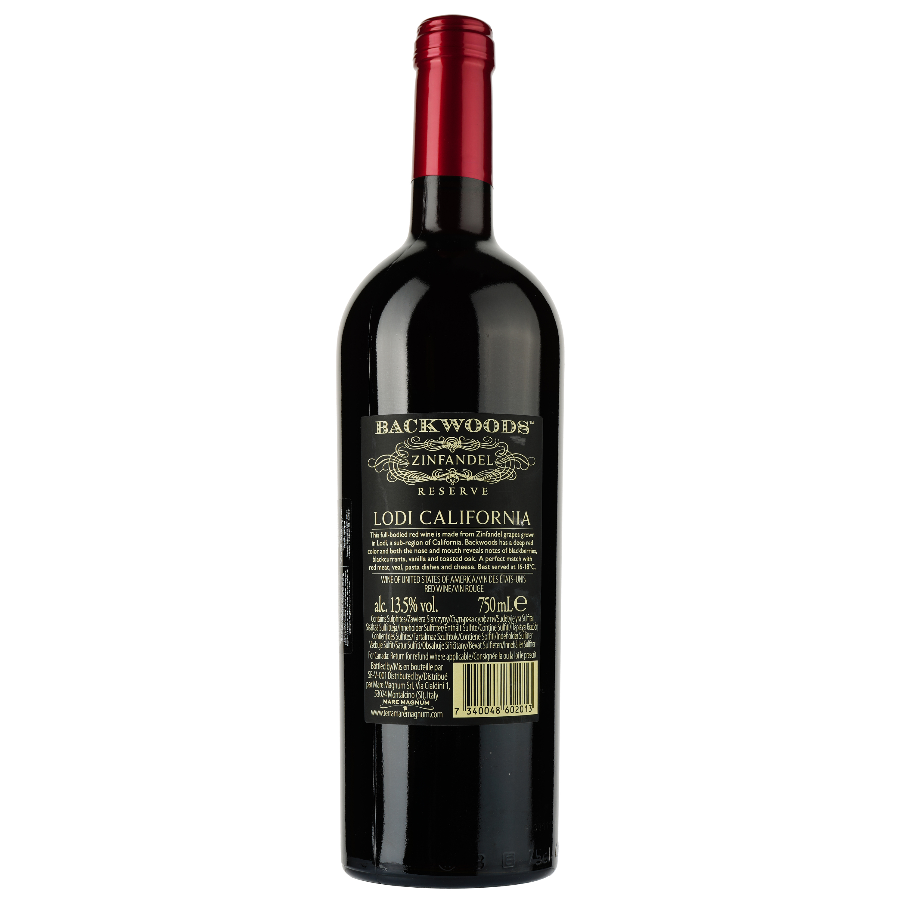 Вино Mare Magnum Zinfandel Backwoods Reserve, червоне, сухе, 14%, 0,75 л - фото 2