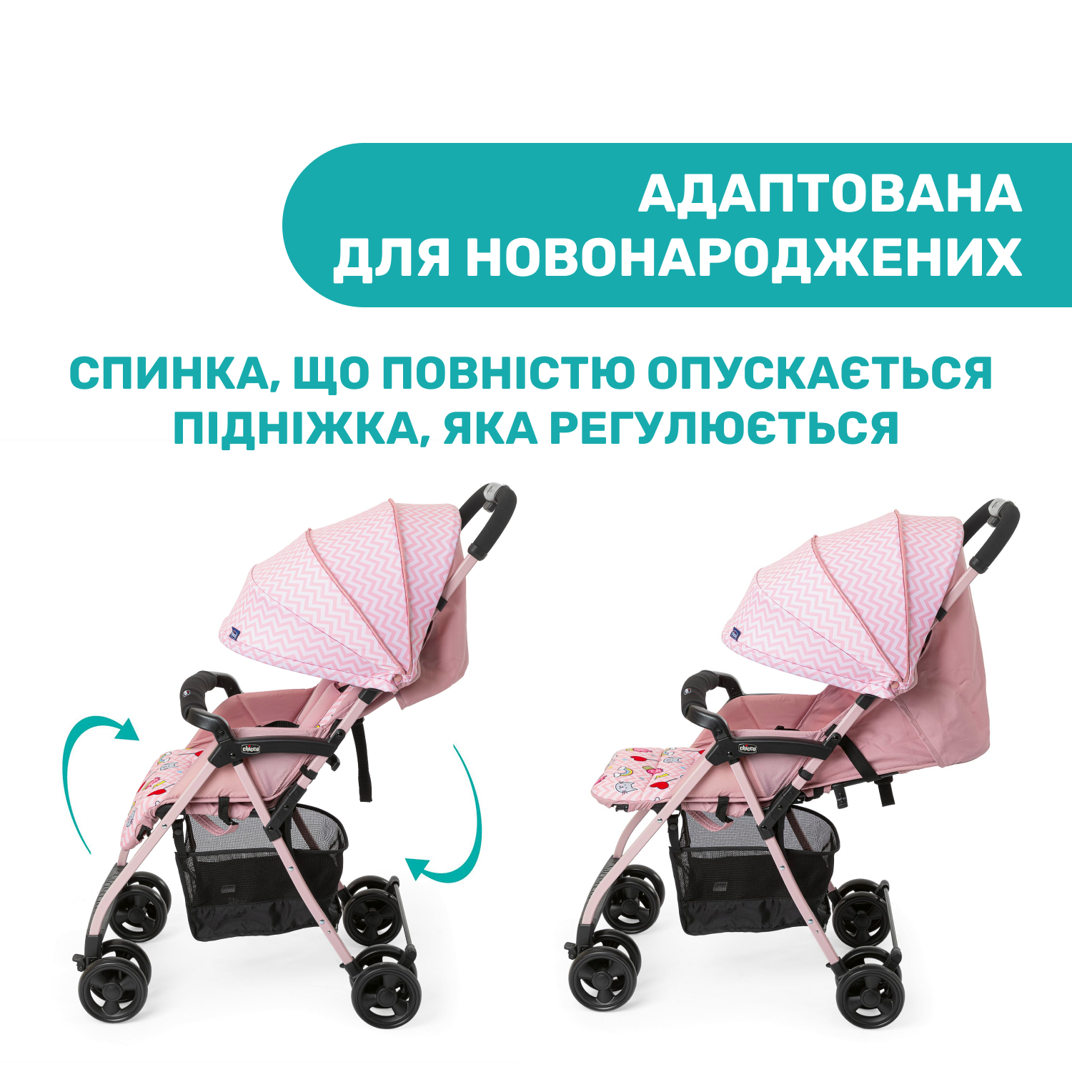 Прогулочная коляска Chicco Ohlala 3 Candy Pink,розовый (79733.20) - фото 2