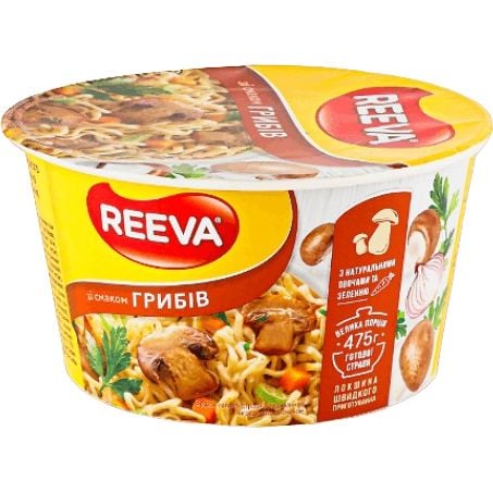 Лапша быстрого приготовления Reeva со вкусом грибов 75 г (923828) - фото 2