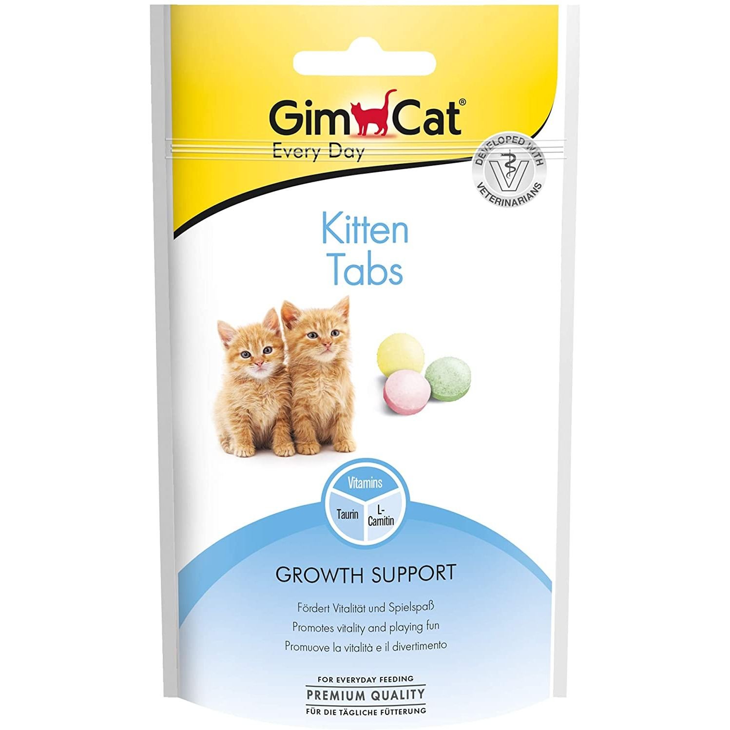 Вітаміни для кішок GimCat Every Day Kitten Tabs, 40 г - фото 1