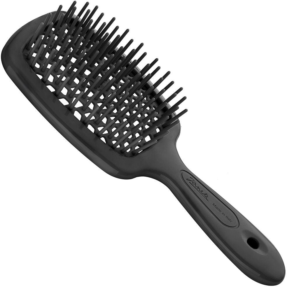 Щетка для волос Janeke Small Superbrush, 17,5х7 см, черная - фото 1