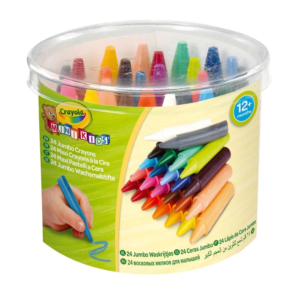 Восковые мелки Crayola, для самых маленьких, в бочонке, 24 шт. (0784) - фото 1