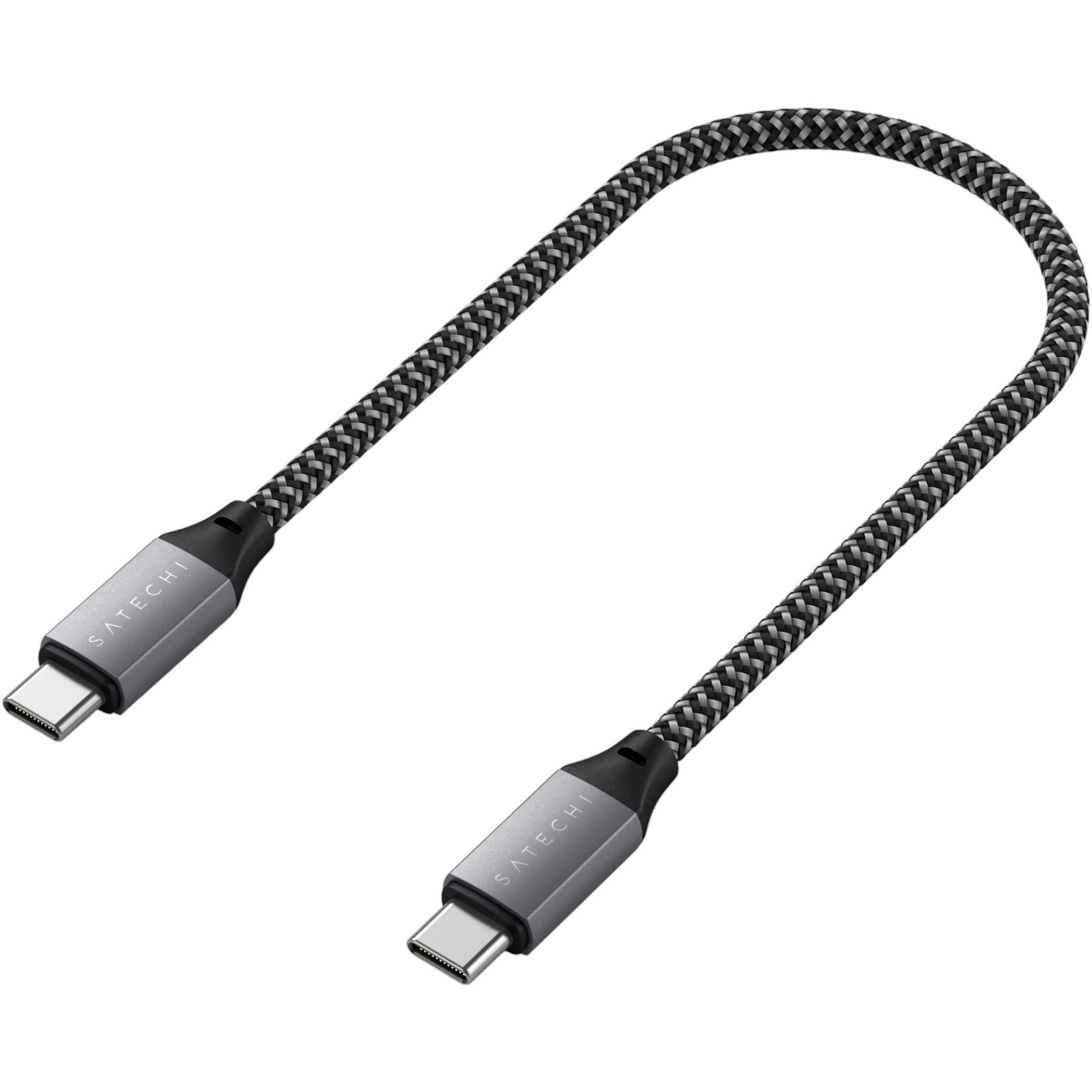 Кабель Satechi USB4 C to C Cable 100W Space Gray 0.25 м - фото 2