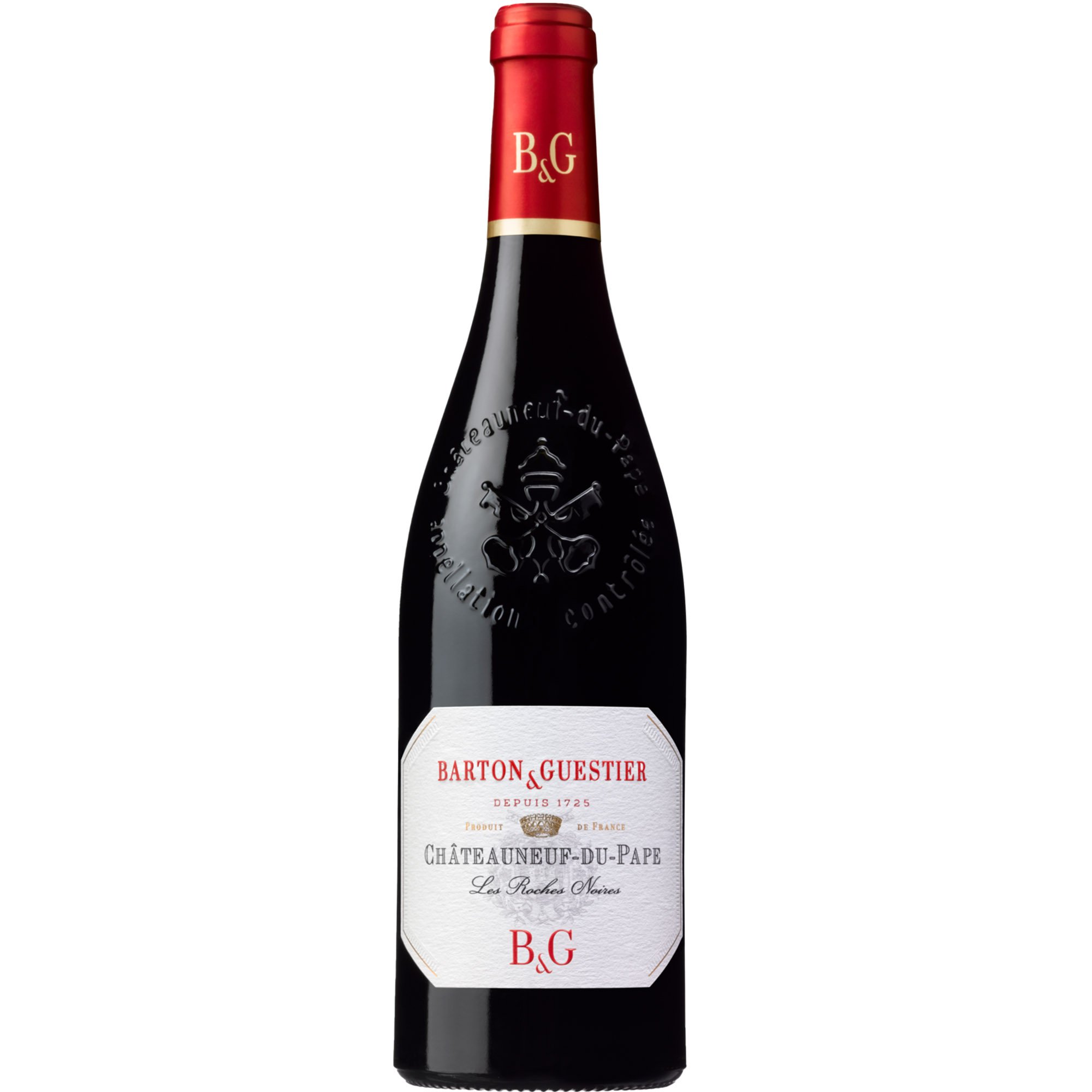 Вино Barton & Guestier Les Roches Noires Chateauneuf-du-Pape AOC красное сухое 0.75 л - фото 1