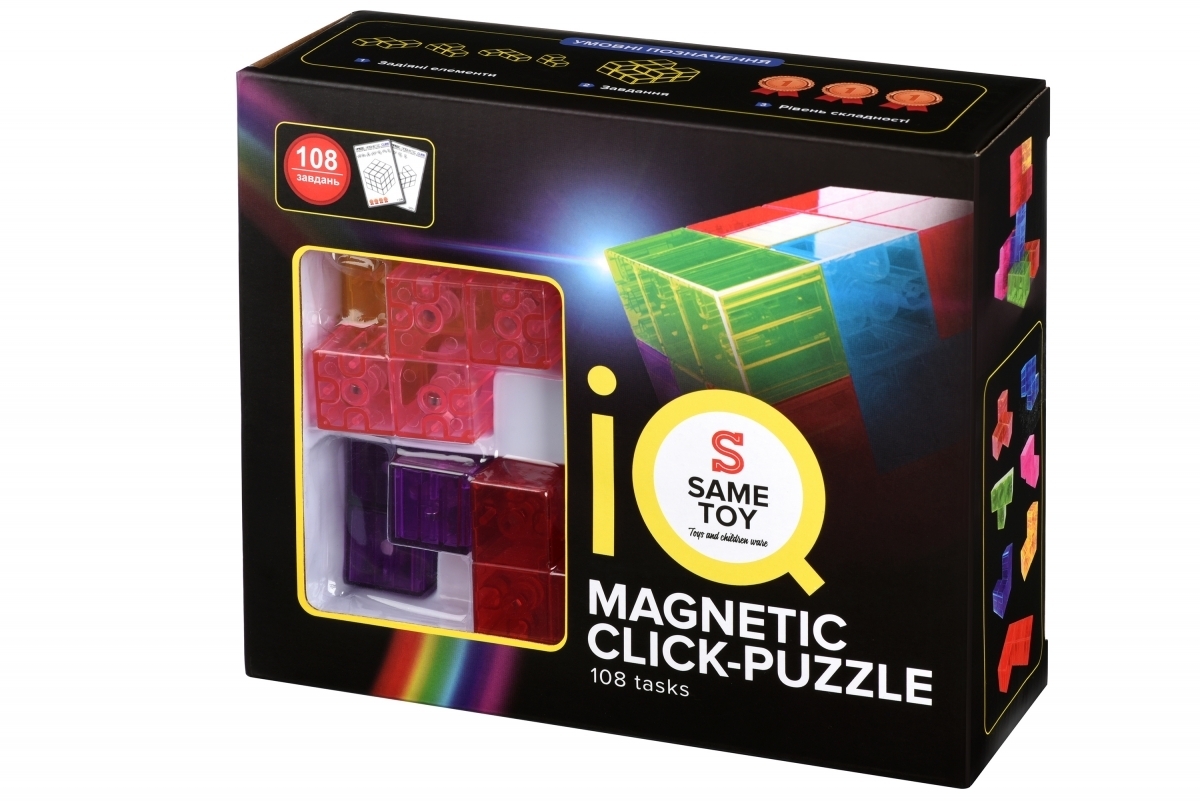 Настільна гра Same Toy IQ Magnetic Click-Puzzle (730AUT) - фото 7