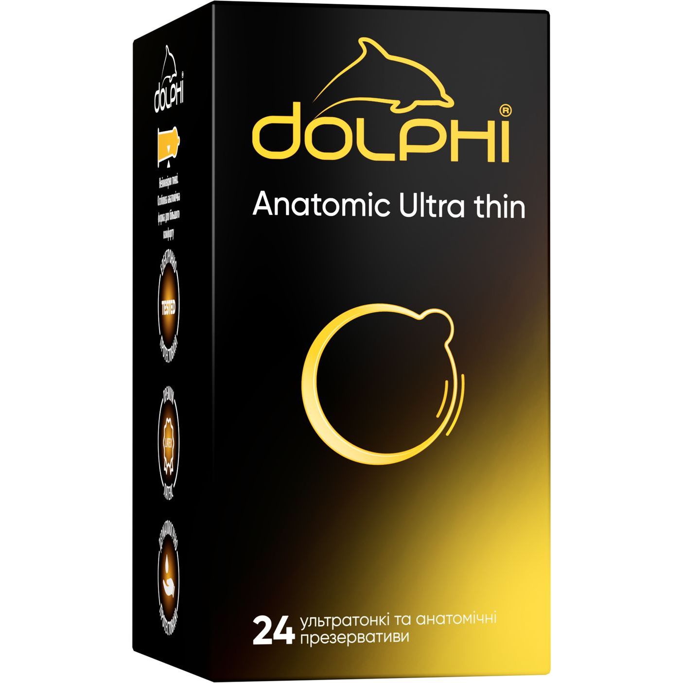 Презервативи Dolphi Анатомічні надтонкі 24 шт. - фото 1