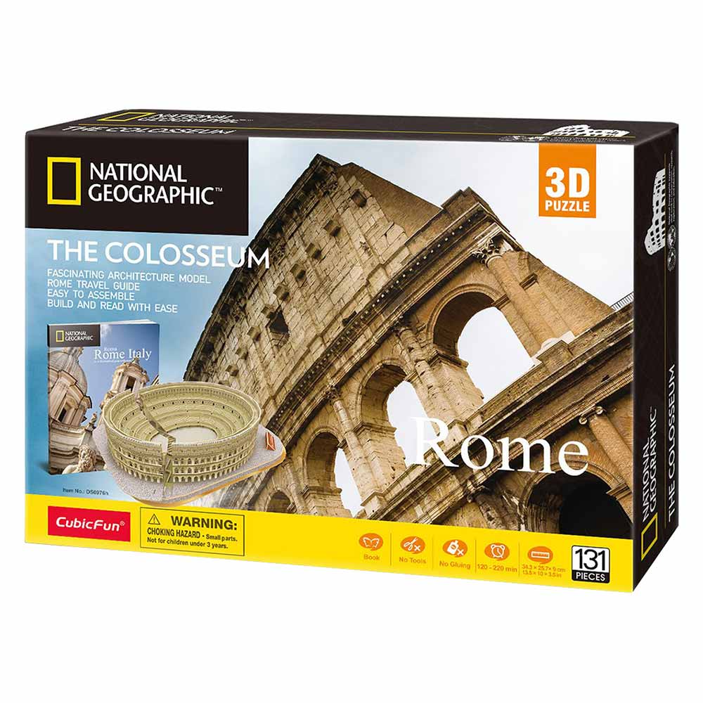Пазл 3D CubicFun National Geographic Колизей, 131 элемент (DS0976h) - фото 1