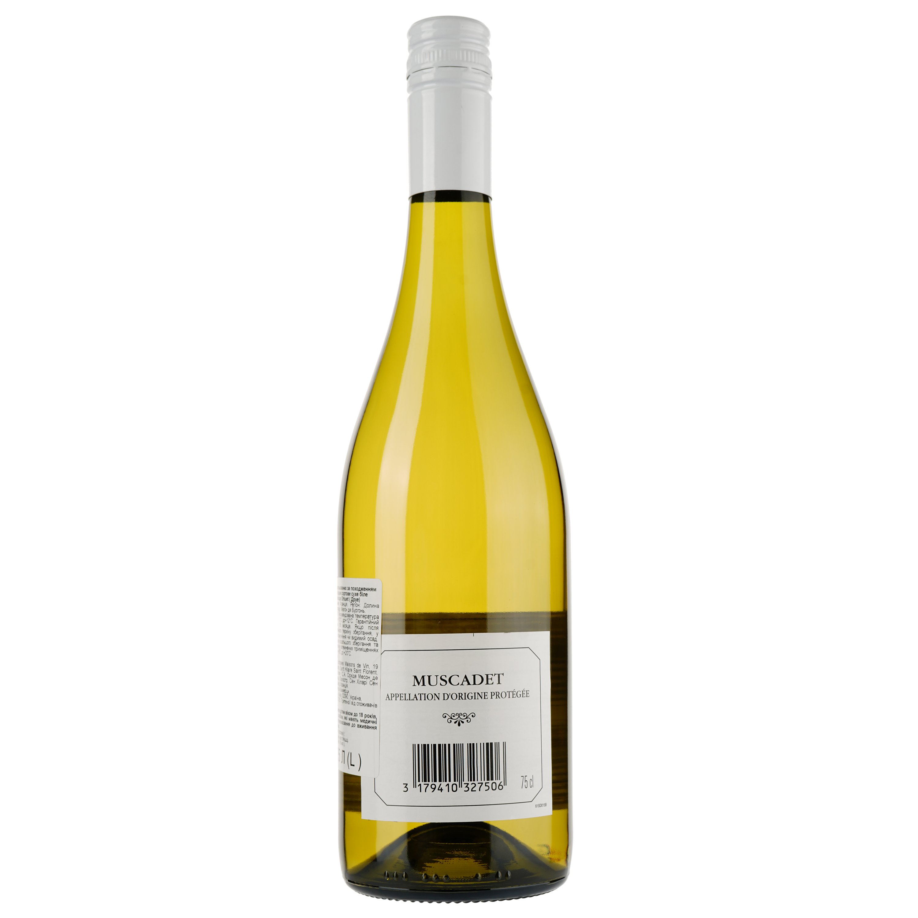 Вино Drouet Freres Muscadet, белое, сухое, 0,75 л - фото 2