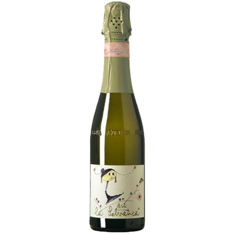 Ігристе вино Caudrina Di Romano Dogliotti Asti La Selvatica, біле, солодке, 7%, 0,375 л - фото 1
